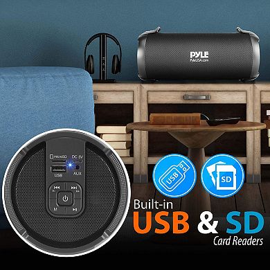 Pyle Wireless Portable Bluetooth Boombox Speaker