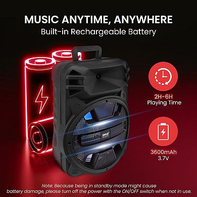 Pyle 12'' Portable Bluetooth Speaker System