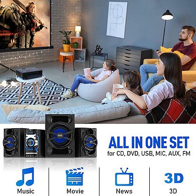 Pyle 3-Piece Wireless Bluetooth Stereo System