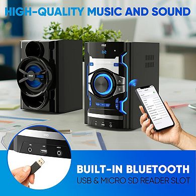 Pyle 3-Piece Wireless Bluetooth Stereo System