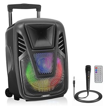 Pyle Portable Speaker - 15” 80 watt Max Power Output Loudspeaker PA System, Remote Control
