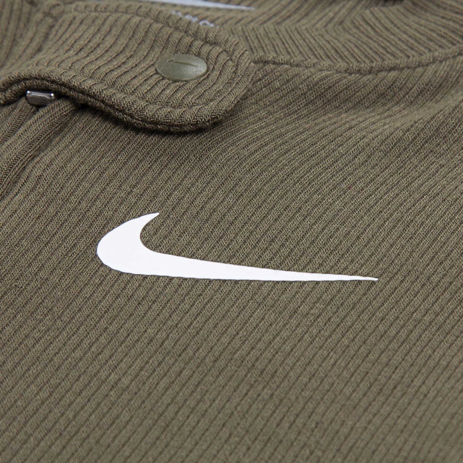 Слитный комбинезон Nike для новорождённого в рубчик, цвет: Оливковый — фото 2