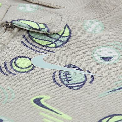 Newborn Baby Nike Sportball All-Over Print Coverall