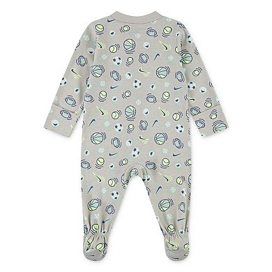 Newborn Baby Nike Sportball All-Over Print Coverall