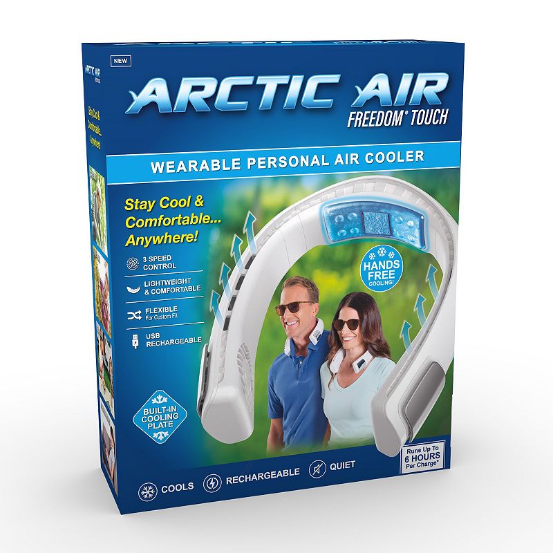 Arctic Air Freedom Touch Wearable Personal Air Cooler, White