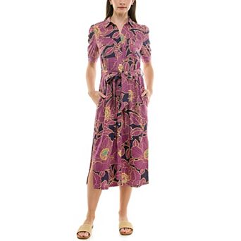 Women's Nicole Miller Short Sleeves Shirtdress
