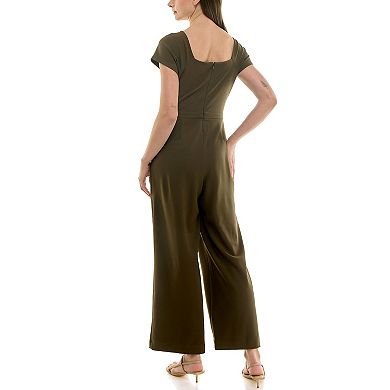 Women's Nicole Miller Cap Sleeve Jumpsuit