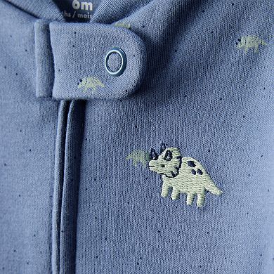 Baby Boy Carter's Rhino Print Cotton Long-Sleeve Sleep & Play