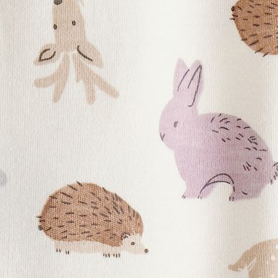 Baby Girl Carter's Fox Print Cotton Long-Sleeve Sleep & Play