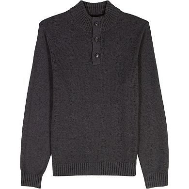 Men's IZOD Holiday Button Mock Sweater