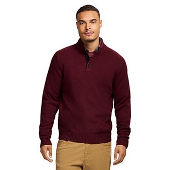 Men's IZOD Holiday Button Mock Sweater