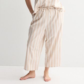 Plus Size Sonoma Goods For Life® Linen Like Woven Pajama Pants