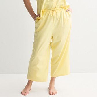 Plus Size Sonoma Goods For Life® Linen Like Woven Pajama Pants