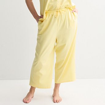 Plus Size Sonoma Goods For Life® Linen Like Woven Pajama Pants