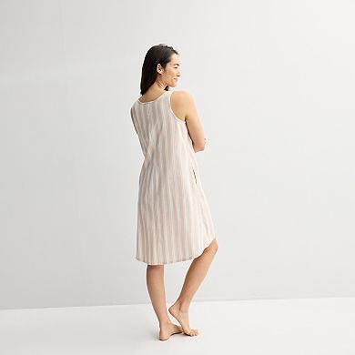 Women's Sonoma Goods For Life® Linen Like Woven Sleep Chemise