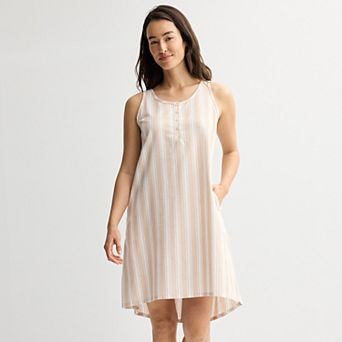 Women's Sonoma Goods For Life® Linen Like Woven Sleep Chemise