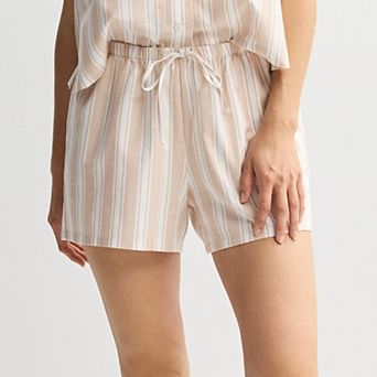 Women's Sonoma Goods For Life® Linen Like Woven Pajama Shorts