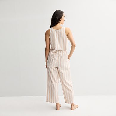Women's Sonoma Goods For Life® Linen Like Woven Pajama Pants