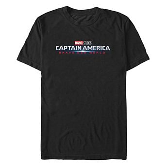 Men's Marvel Captain America Brave New World Brave New World Title Logo Graphic Tee
