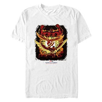 Men's Marvel Captain America Brave New World Explosion Poster Graphic Tee