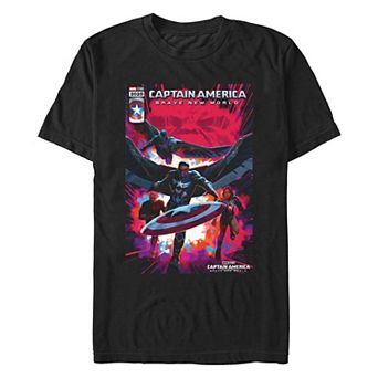 Men's Marvel Captain America Brave New World New Team Poster Graphic Tee