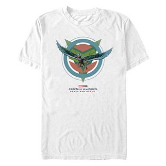 Men's Marvel Captain America Brave New World Falcon In Action Graphic Tee