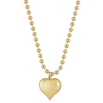 WINX Puffed Heart Pendant Necklace