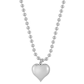 WINX Puffed Heart Pendant Necklace