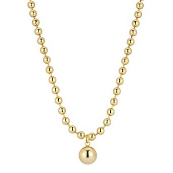 WINX 18k Gold Plated Bold Ball Pendant Necklace
