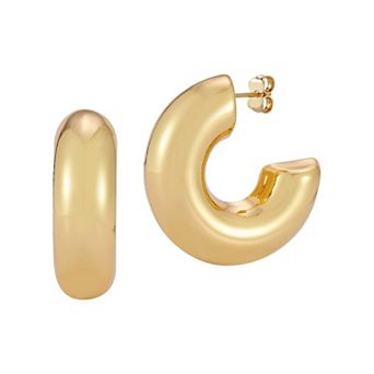 WINX Bold Thick Round C-Hoop Earrings