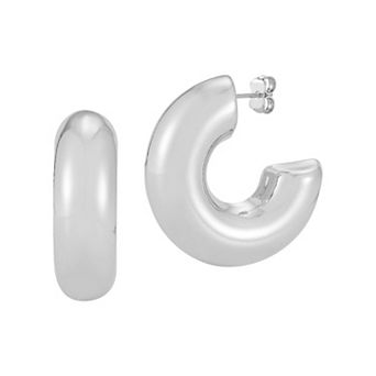 WINX Bold Thick Round C-Hoop Earrings