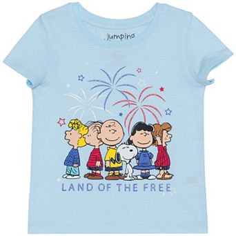 Baby & Toddler Girl Jumping Beans® Peanuts Land of The Free 4th of July Tee