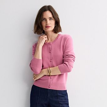 Women's Nine West Crew Neck Cardigan