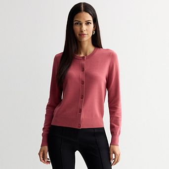 Women's Nine West Crew Neck Cardigan