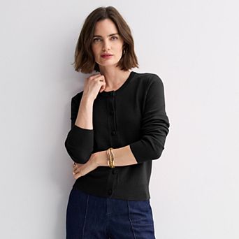 Women's Nine West Crew Neck Cardigan