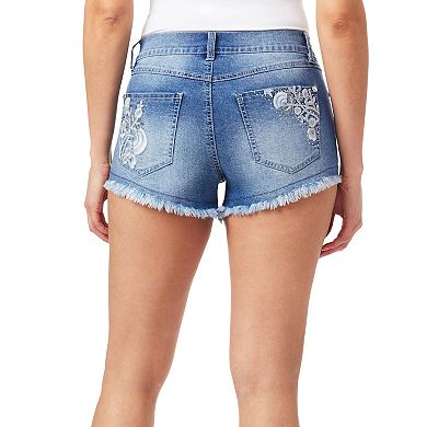 Juniors' WallFlower Fearless Curvy Super High Rise Short