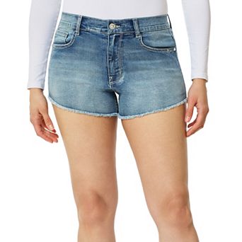 Juniors' WallFlower Fearless Curvy Super High Rise Short