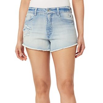 Juniors' WallFlower Fearless Curvy Super High Rise Short with Applique