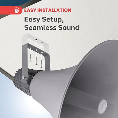 Pyle Indoor Outdoor PA Horn Speaker - 19.5" 100W