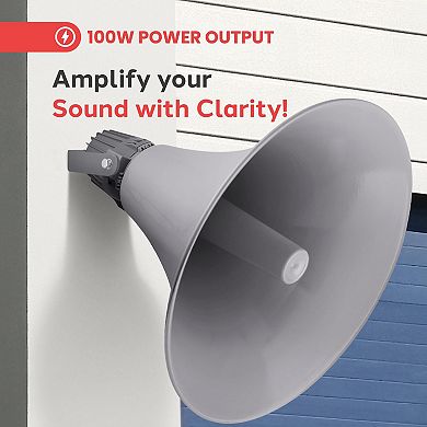 Pyle Indoor Outdoor PA Horn Speaker - 19.5" 100W