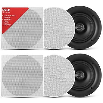 Pyle 10” Ceiling Wall Mount Speakers - Pair of