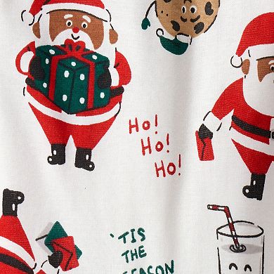 Toddler Carter's Santa Milk & Cookies Cotton 2-Piece Pajamas