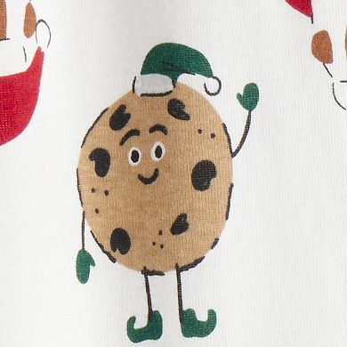 Baby Carter's Santa Milk & Cookies Cotton One-Piece Pajamas