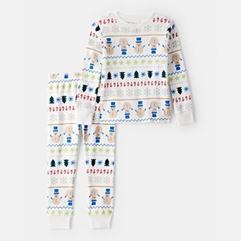 Toddler Carter's Snowman Fair Isle 2 pc Pajama Top & Pajama Set
