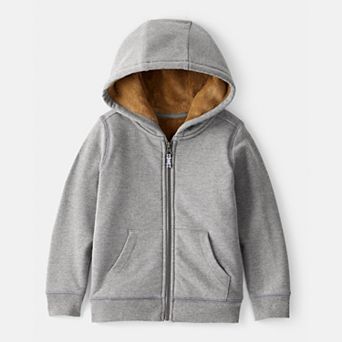 Toddler Boys Carter's Long Sleeve Hooded Zip-Up Jacket