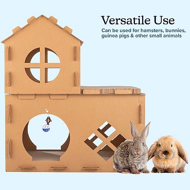 PetMaker Cardboard Cat House with Scratching Pads