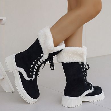 Henry Ferrera Women's Fashion Snow Boots