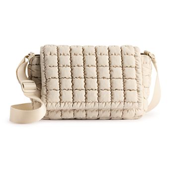 FLX Quilted Flap Crossbody Bag