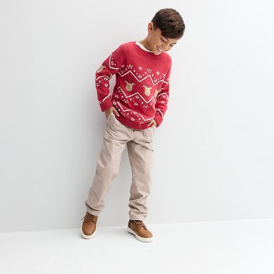Boys 4-14 Carter's Holiday Reindeer Graphic Sweater