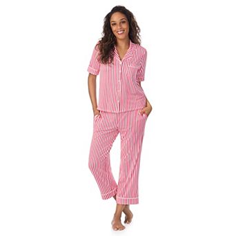 Women's Draper James Cozy Elbow Sleeve Notch Pajama Top & Pajama Bottoms Set
